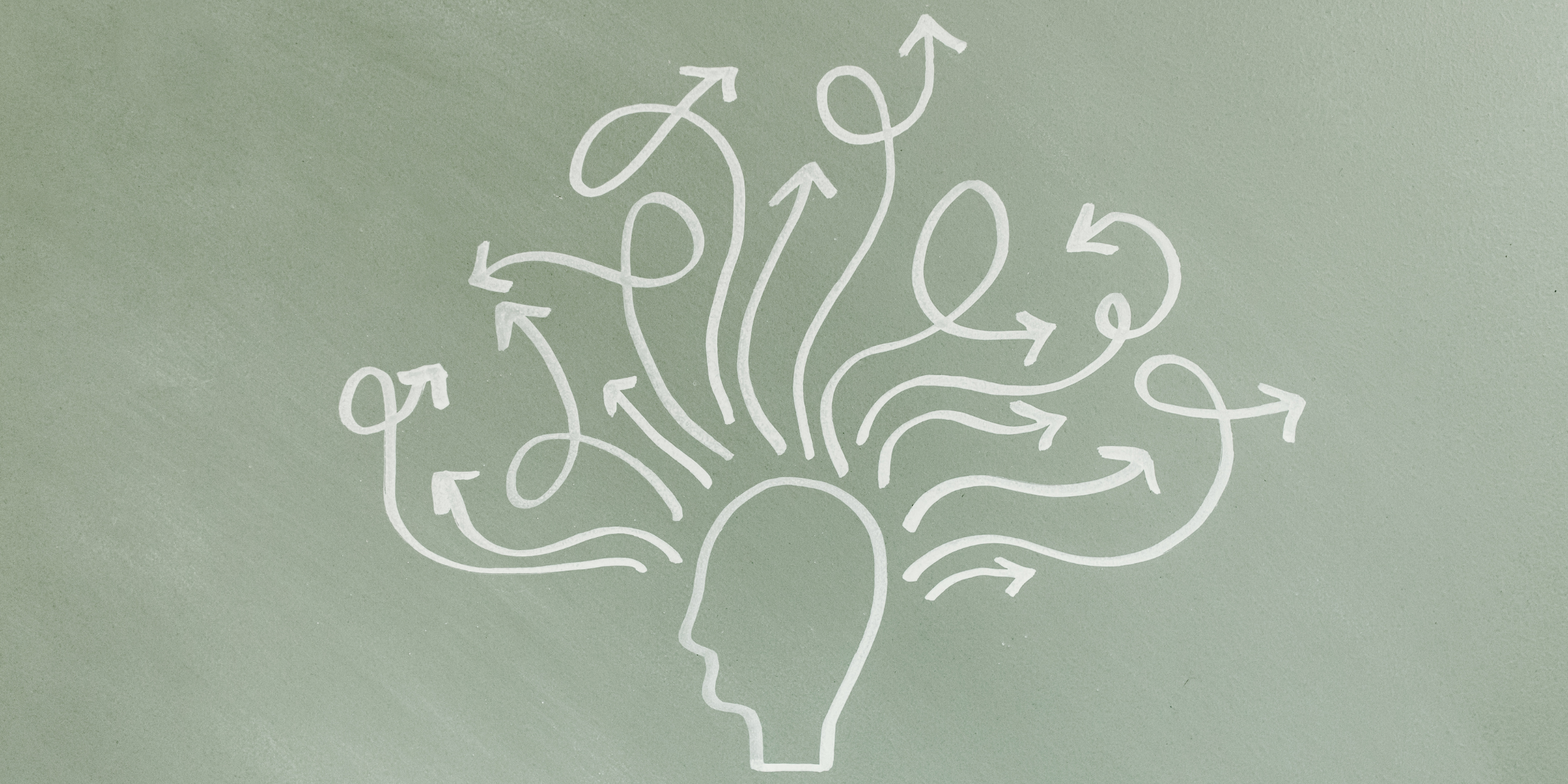 ADHD Banner Active Brain with Squiggly Lines
